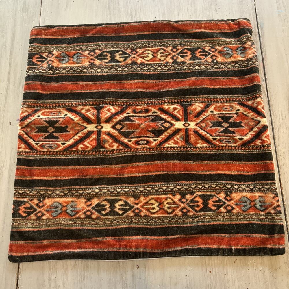 Pottery Barn Emersyn Printed Velvet Aztec Southwest Pillow Cover 20x20 Boho